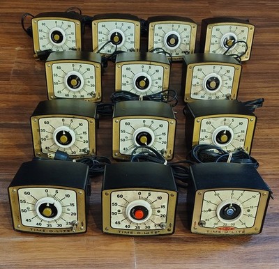 Lot Of 13 Time-o-lite ITC Industrial Timer Co.  Vintage Darkroom Timer GR-90,...