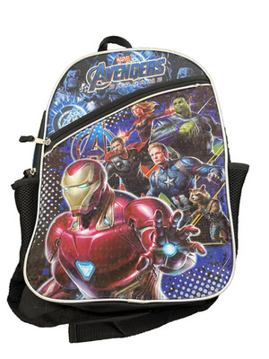 Marvel Avengers Super Heros Youth Boys Backpack Blue/Black