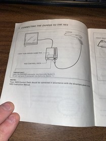 1989 Nintendo NES Zapper Instruction Manual