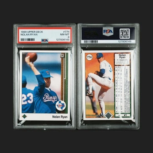 1989 Upper Deck Nolan Ryan PSA 8
