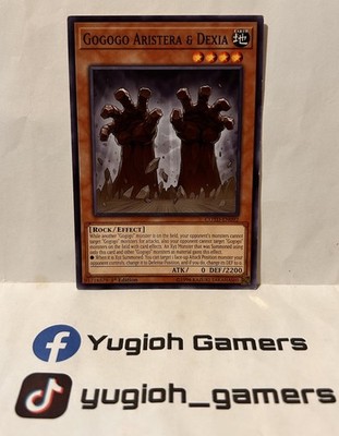 YUGIOH GOGOGO ARISTERA & DEXIA COTD 1st EDITION COMMON PLAYED