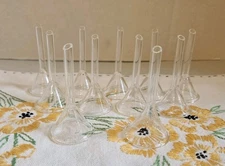 Vintage 11 Science Glass Funnels Kimax 2 3/8" Long USA