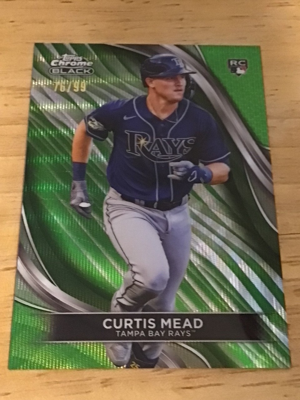 2024 Topps Chrome Black Curtis Mead #27 Green Wave Refractors /99 - RC