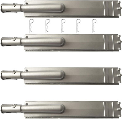Heavy Duty Stainless Steel Grill Burners - 4 Pack Replacement Parts