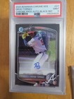 2025 Bowman Chrome Mega Box Diego Tornes Black Auto /10. PSA 9.