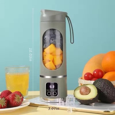 Smoothie Maker to Go, 450ml Tragbarer Mixer, Portable Blender Mini Mixer Grün