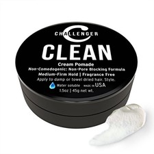 Fragrance Free Cream Pomade Non-Comedogenic Styling Product Unscented Hai...