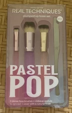 Real Techniques Brush Plumped Up Base Set PASTEL POP (Limited Edition) NEW