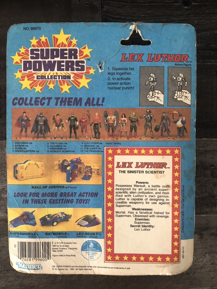 Kenner Super Powers Lex Luthor 1984 figura sellada ver fotos Foto 2 de 2