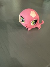 Littlest Pet Shop Authentic Lps 2735 Dachshund Dog Pink & Tan Flower green eyes