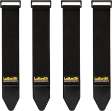 LuBanSir Cinch Straps, 2" x 12" (4 Pack) Elastic Hook and Loop Storage Strap for