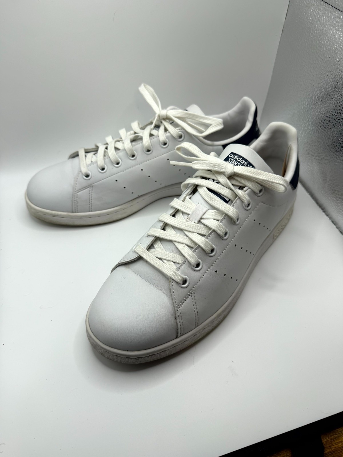 White Collegiate Navy Sneaker
