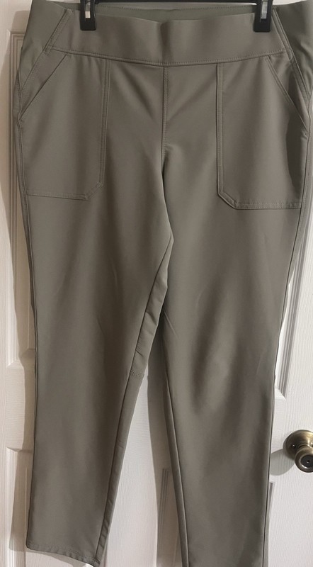 Weatherproof Vintage Women's Size L Stretch Slim Pants, Sage Green NWOT