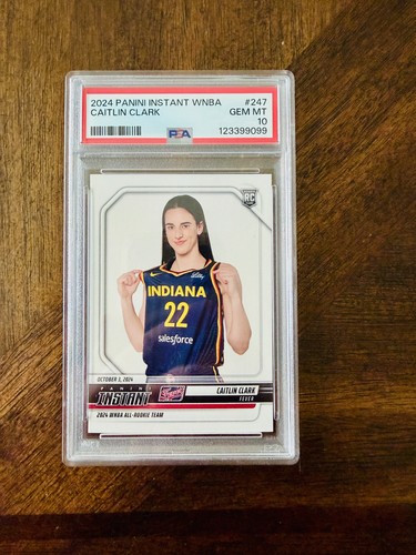 2024 Panini Caitlin Clark PSA 10 RC Numbered # WNBA #247 Fever