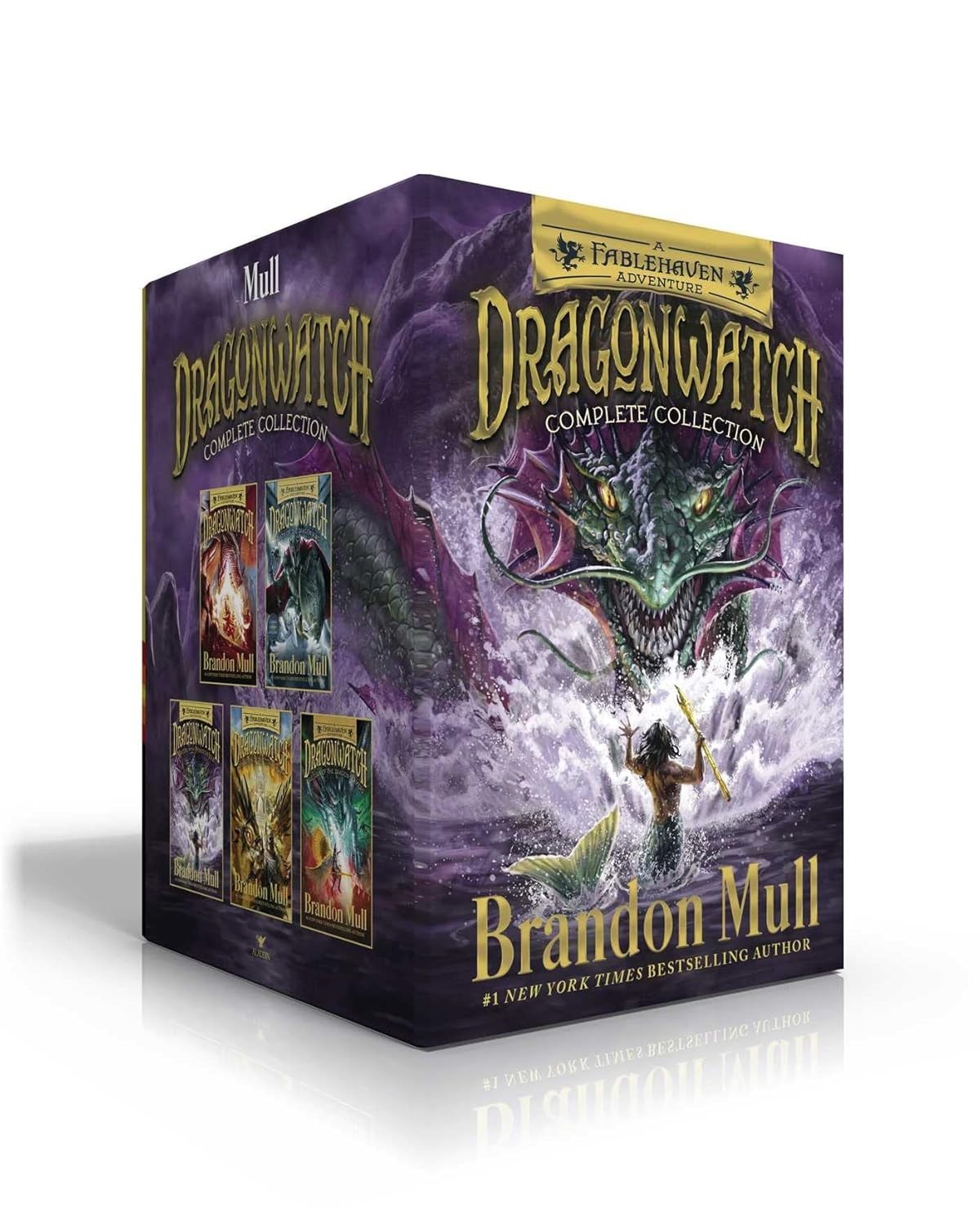 Aladdin Dragonwatch Series By Brandon Mull - 5 Book Paperback Box Set - Fablehaven Sequel Fantasy Adventure - Ages 8-13 - Image 3