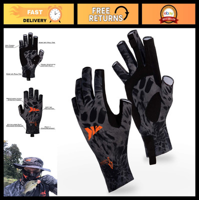 UPF50+ Fishing Gloves, UV Protection Sun Gloves for Outdoor, Kayaking & Rowing