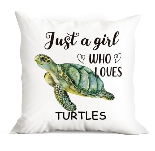 Turtle Themed 18x18 Throw Pillow Covers for Sea Life Decor-image