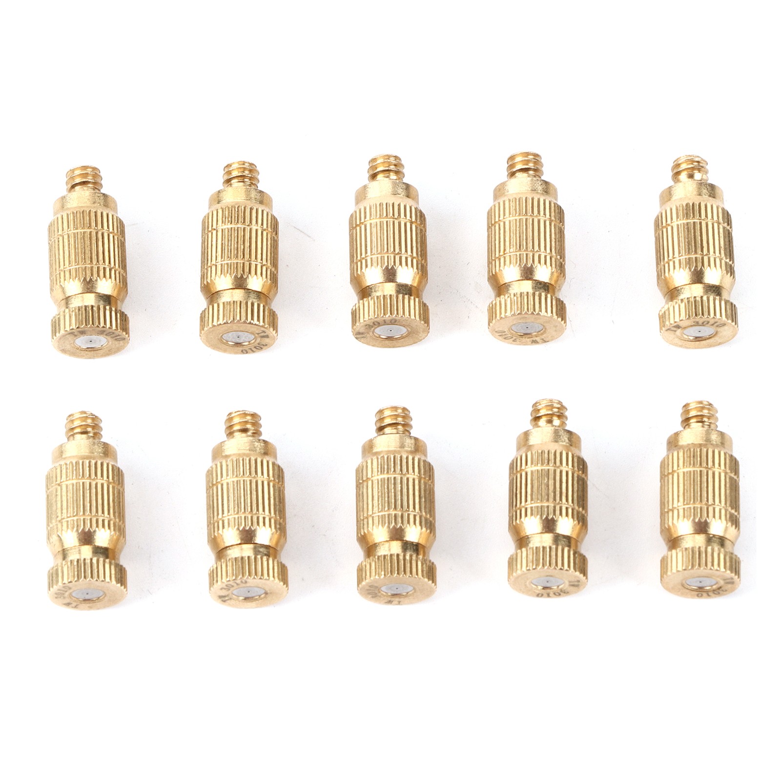 10pcs Brass Mist Nozzles For Fogging System Threaded Sprinkler Head Gardening