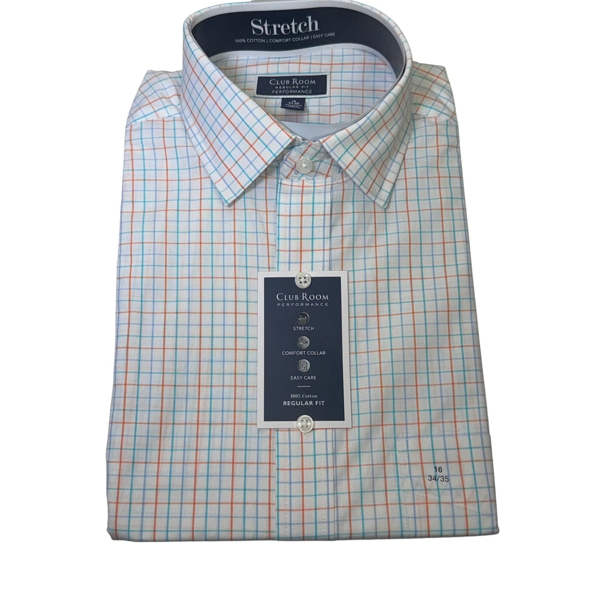 Club Room Long Sleeve Classic Fit Dress Shirts for Men for sale