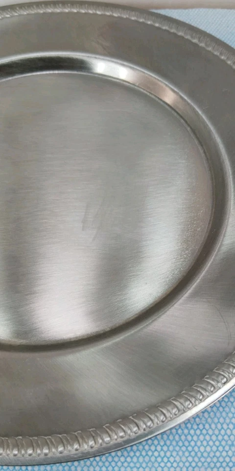 Vintage 7" Vollrath Stainless Steel Charger Plate #47677 Made In Japan  - Image 3 of 4