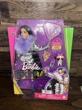 Barbie Extra Jacket With Hair And Boots Purple Doll Articulated Clothing Metal