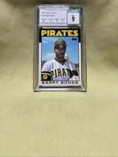 1986 Topps Traded Barry Bonds RC #11T CSG 9 Pittsburgh Pirates 🔥
