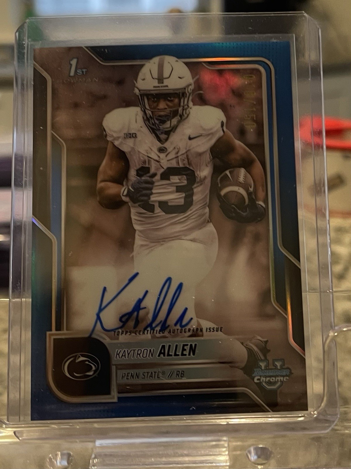 2025 Bowman Chrome U Kaytron Allen 1st Bowman Blue Auto /150 PENN STATE