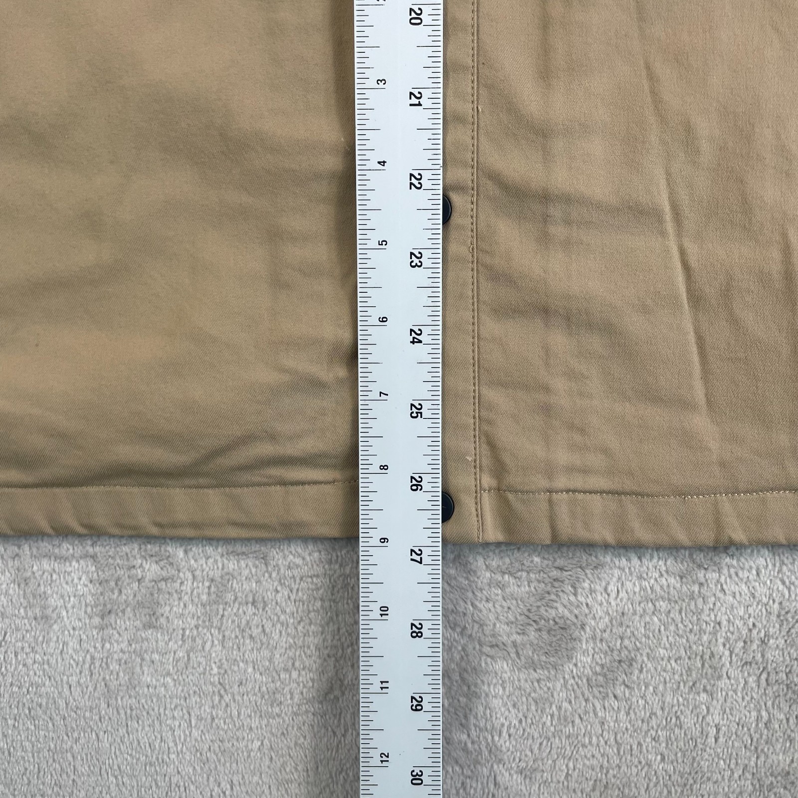 Kit & Ace Snap Up Shacket Jacket Men Medium Beige… - image 7