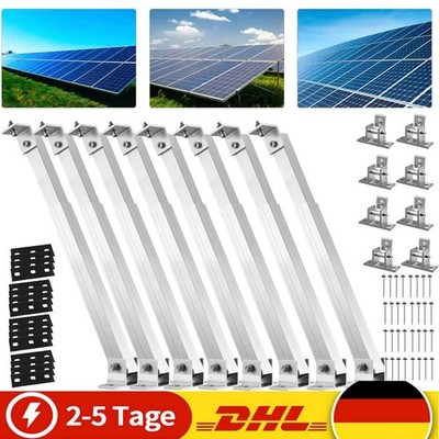 2x-8x Aufständerung 15-30° Solarmodul Halterung Balkonkraftwerk Flachdach PV