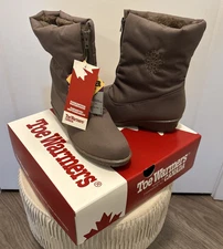 Toe Warmers Canada Jennifer Taupe Boots Radiantex Wind & Waterproof NWT 9 1/2 WW