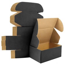 9x6x2 inches Shipping Boxes Set of 25, Small Corrugated Cardboard Box, Litera...