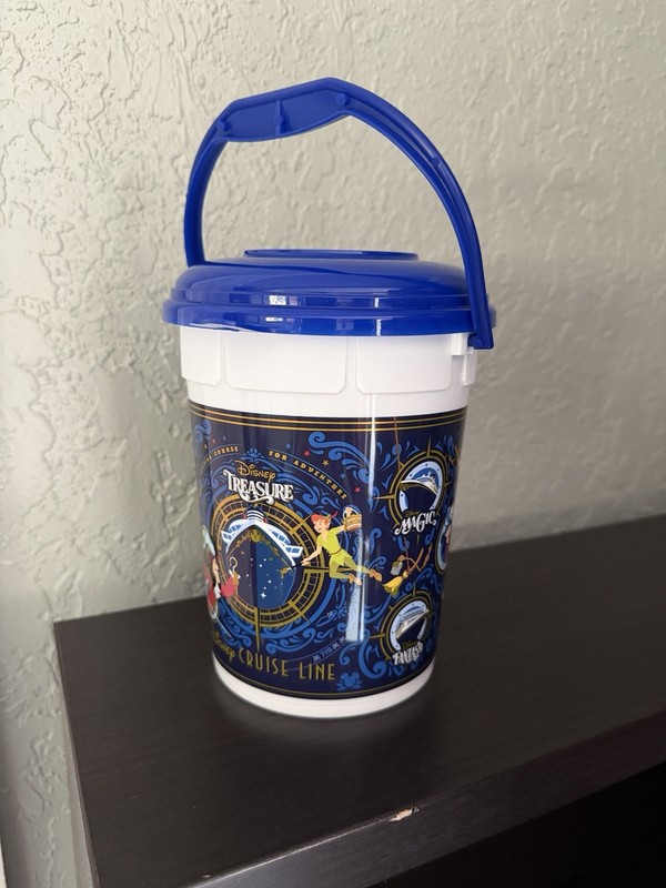 Disney Cruise Line Popcorn Bucket w/ Lid & Carry Handle Peter Pan 2025