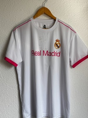 Real Madrid CF White and Pink Training Jersey