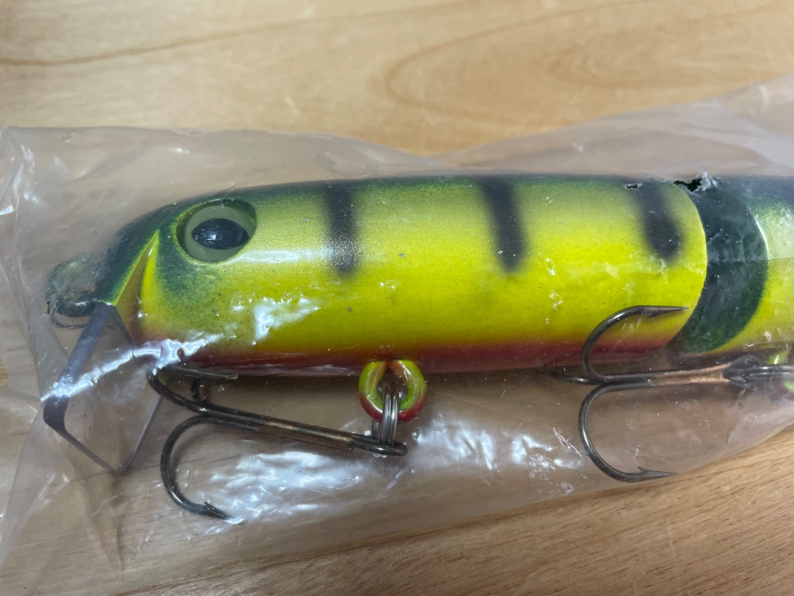 MS Slammer XX Lg 12inch # Perch swimbait wakebait Surface Topwater wood lure NEW - Image 11