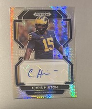 2022 Panini Prizm Draft Picks - Chris Hinton Auto Silver Hyper #RA-CHI