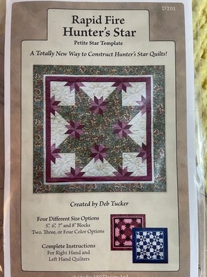 Studio 180 Design Rapid Fire Hunter's Star Petite Star Template Deb Tucker