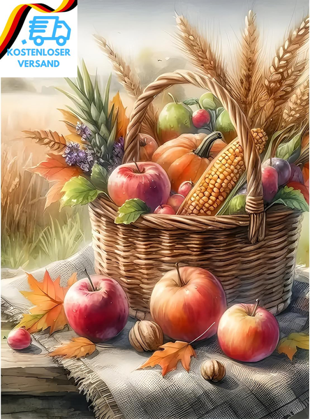 Dpidea Diamant Painting Bilder FüR Erwachsene, Diamond Painting Obst Korb Diy 5D-image