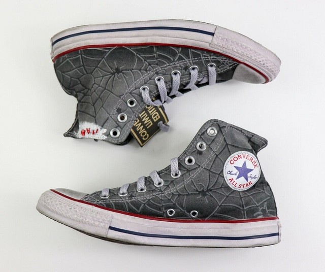 Converse CTAS Hi All Star Grey Spider Man Limited Edition Dyed Mens Size 8 | eBay