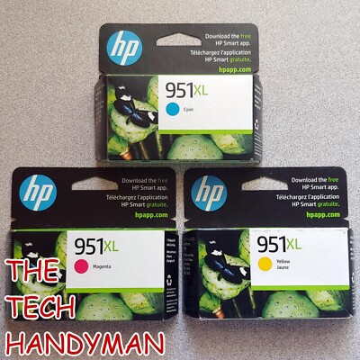 3-PACK HP GENUINE 951XL COLOR INK (RETAIL BOX) OFFICEJET PRO 200Z 251DW 276DW