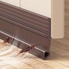Under Door Draft Blocker Door Draft Stopper Door Sweep Soundproof Insulator UK