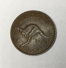 1940 KGV1 Australian PENNY Good, average circulated example.