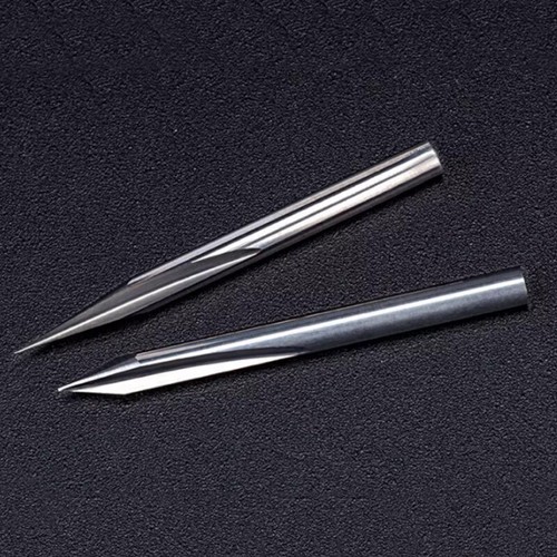 3.175mm Shank 2-Flute V Shape Carbide End Mill Straight Engraver CNC Router Bits - Picture 6 of 8