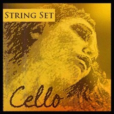 Pirastro Evah Pirazzi Gold 4/4 Cello String Set - Medium Gauge