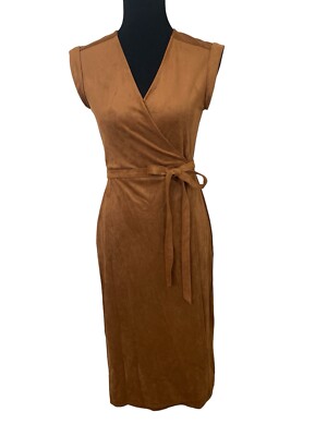 Banana Republic Brown Sleeveless Soft Faux Suede Midi Wrap Dress Size 2 | eBay Banana Republic Brown Sleeveless Soft Faux Suede Midi Wrap Dress Size 2 | eBay