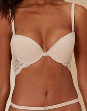  120 Simone Perele Women's Beige Multi-Position Backless Convertible Bra Size 2
