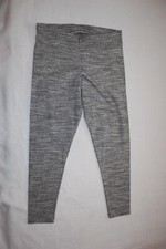 Womens Leggings BLACK GRAY MARLED Mid Rise Stretch M 8-10 L 12-14 XL 16-18 2X 3X