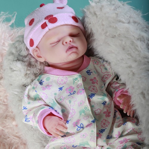 Reborn Realista Baby Doll Cuerpo completo de silicona suave Regalo para niños - Imagen 13 de 14