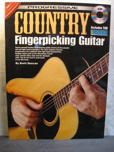Progressive-Country Fingerpicking Guitar-Book-With CD