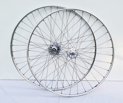 1965 Airlite Large Flange Double Sided Fixed Wheel Hubs + Mavic Rims ...