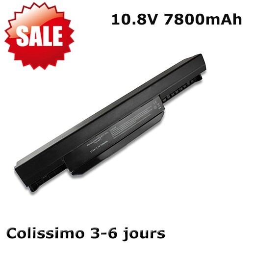 Batterie pour ASUS K53E K53S X53E X54C de 4400mAh et 6 cellules en noir